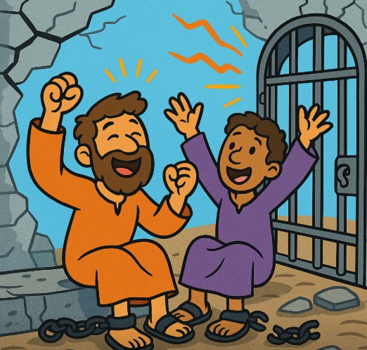 Paul and Sila's in Prison
